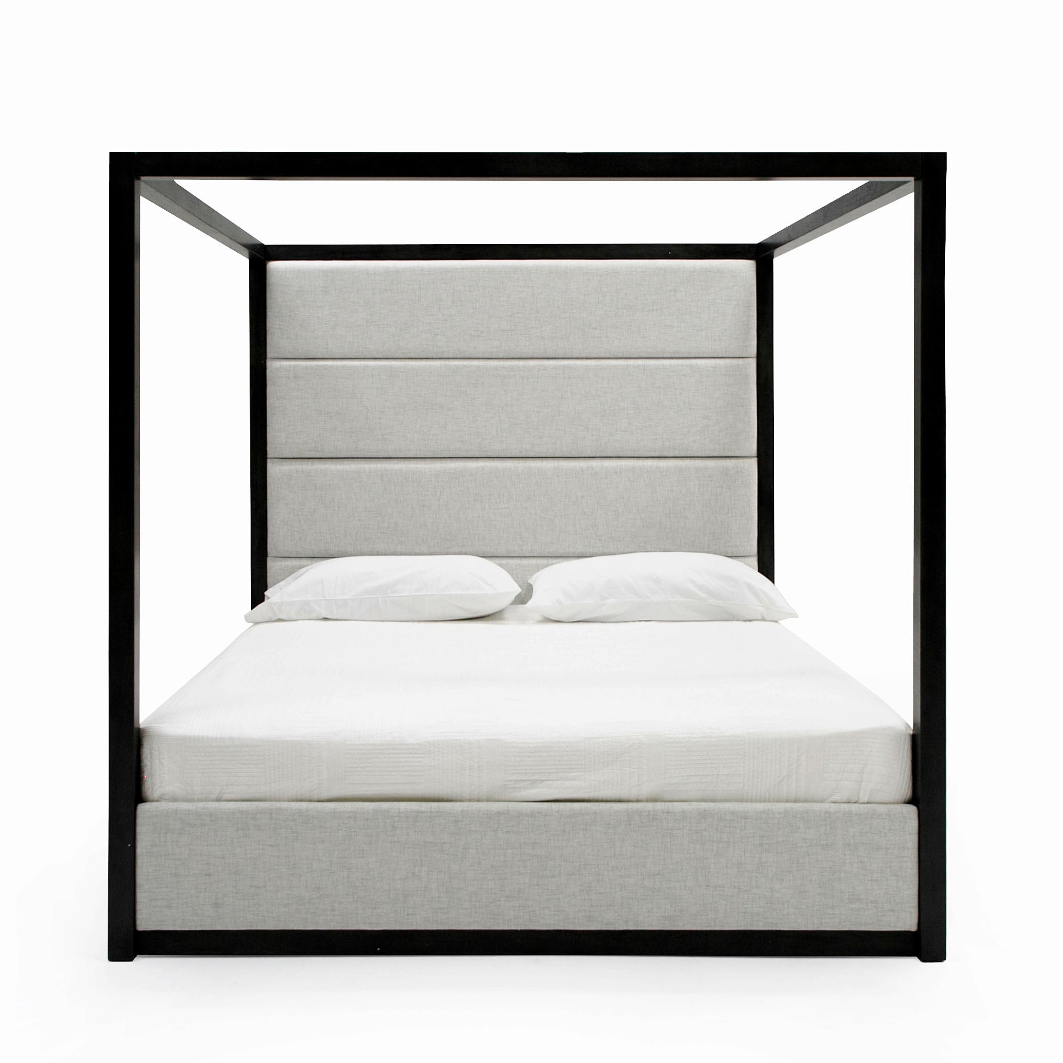 Manhattan - Contemporary Canopy Grey Bed -queen - image 2