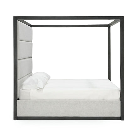 Manhattan- Contemporary Canopy Grey Bedroom Set-queen - image 5