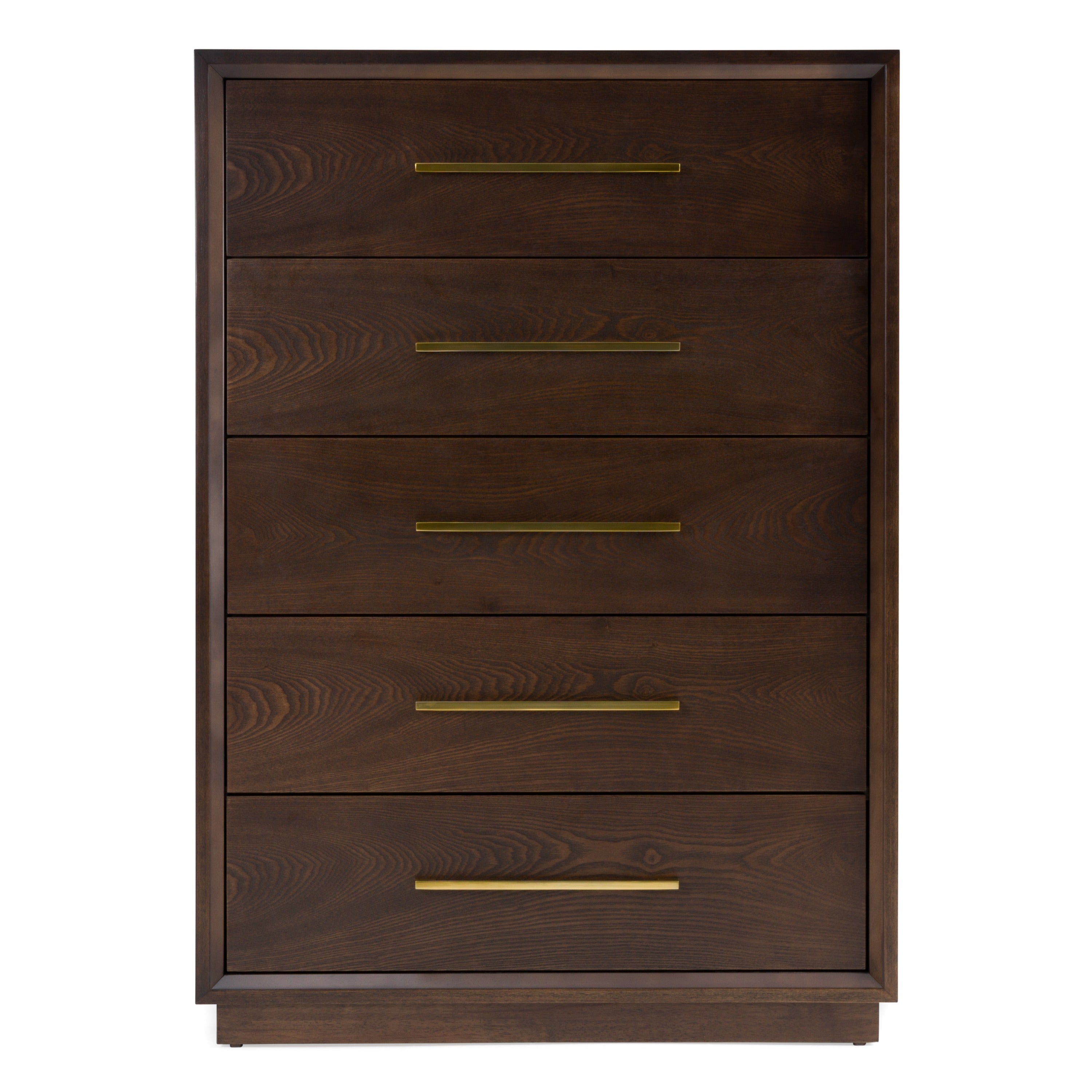 Manhattan - Contemporary Brown Oak and Gold Chest - image 2