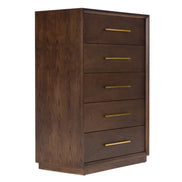 Manhattan - Contemporary Brown Oak and Gold Chest - image 3