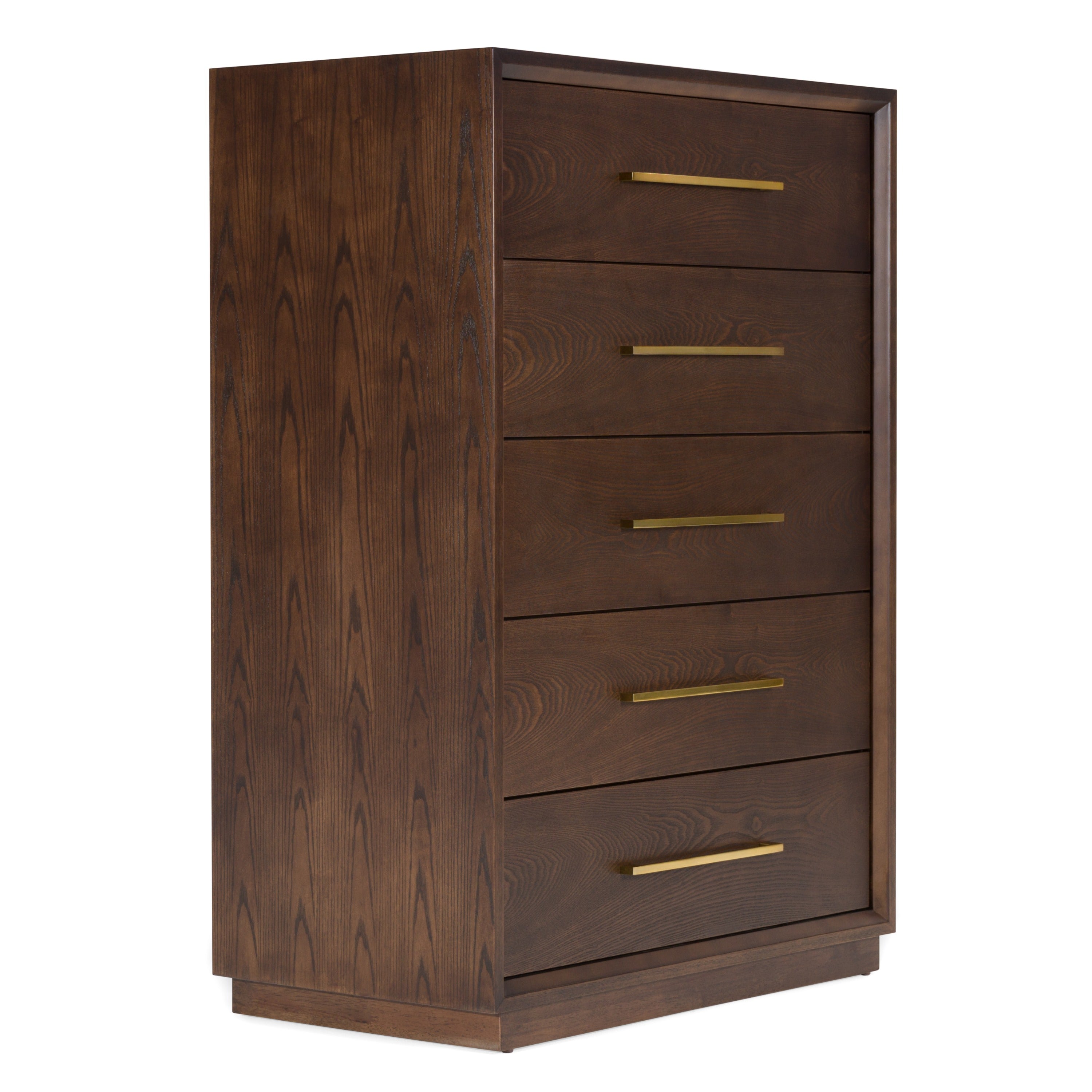 Manhattan - Contemporary Brown Oak and Gold Chest - image 3
