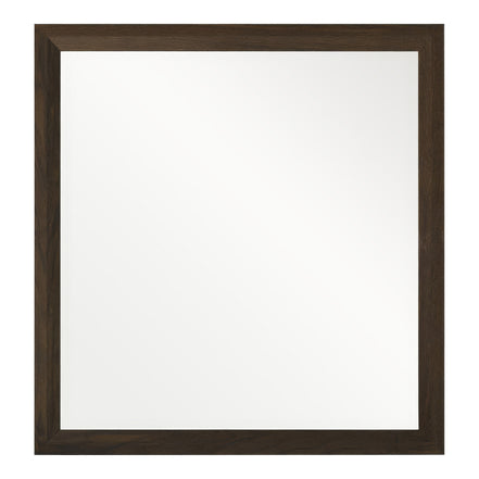 Manhattan - Contemporary Brown Oak Mirror - image 5