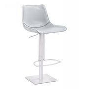 Manning - Modern White Adjustable Bar Stool - image 3