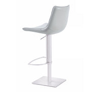 Manning - Modern White Adjustable Bar Stool - image 5
