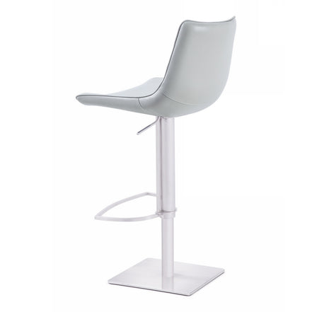 Manning - Modern White Adjustable Bar Stool - image 5