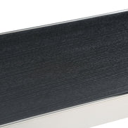 Manston - Modern Black Oak & Stainless Steel Bar Table - image 3