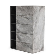 Maranello - Modern Grey Wash & Faux Marble Chest