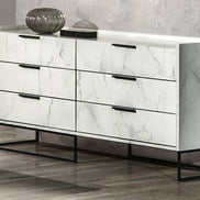 Marbella - Italian Modern White Marble Dresser