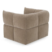 Marisol - Modern Taupe Fabric Swivel Accent Chair - image 5