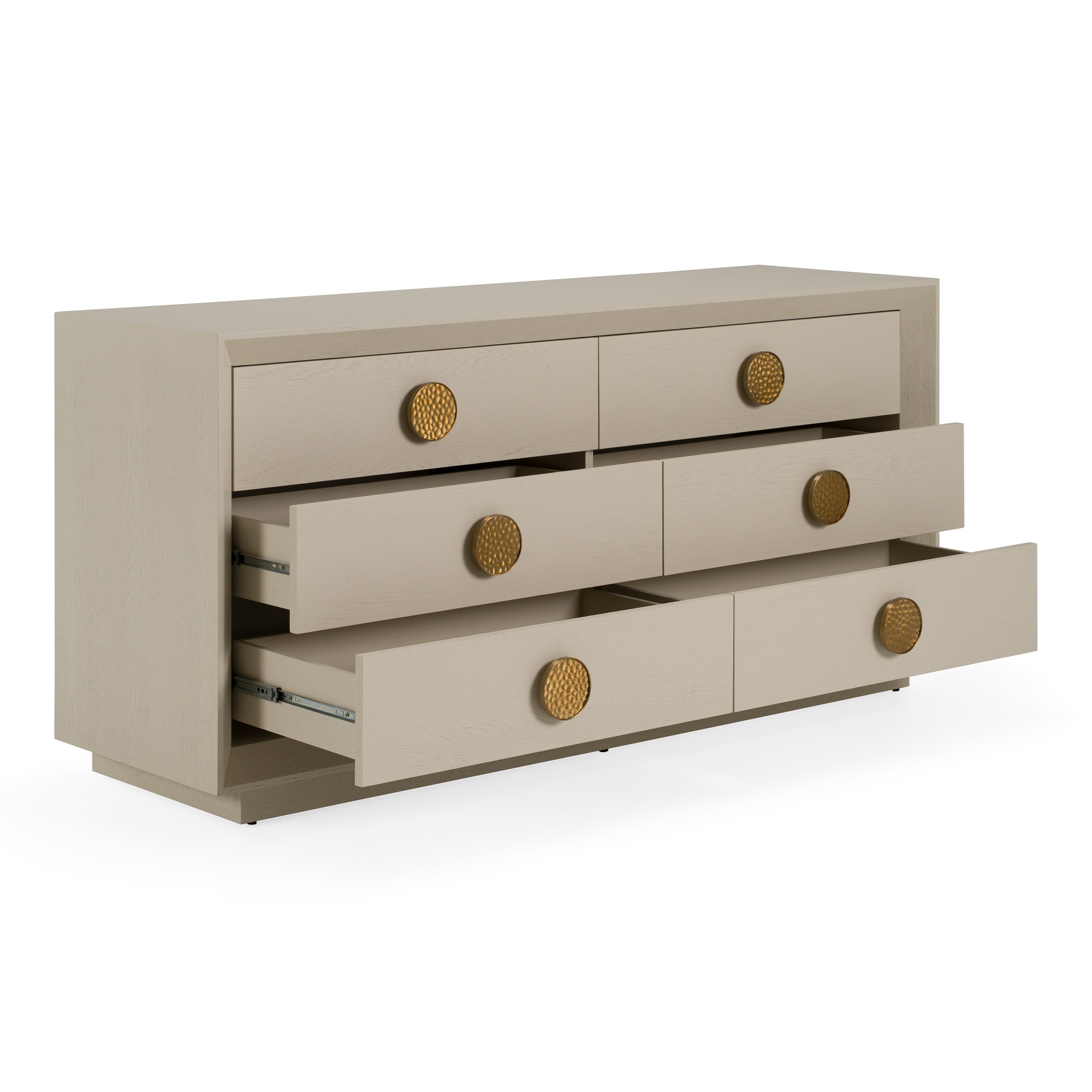 Marjorie - Modern Cream & Brushed Gold Dresser - image 4