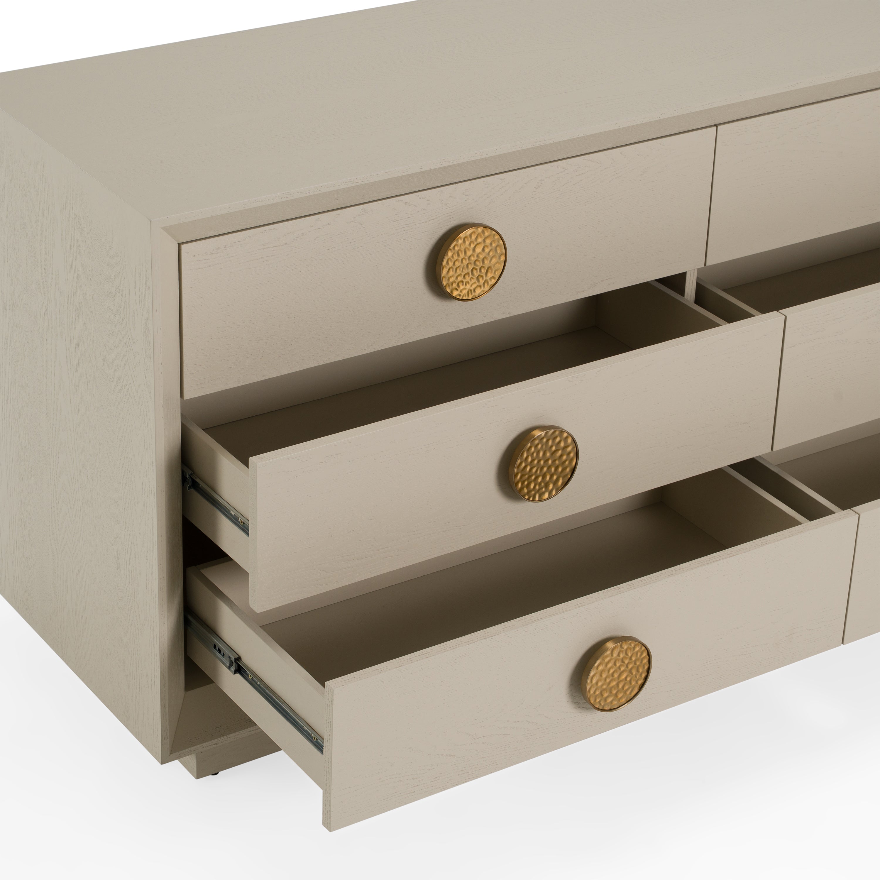 Marjorie - Modern Cream & Brushed Gold Dresser - image 5