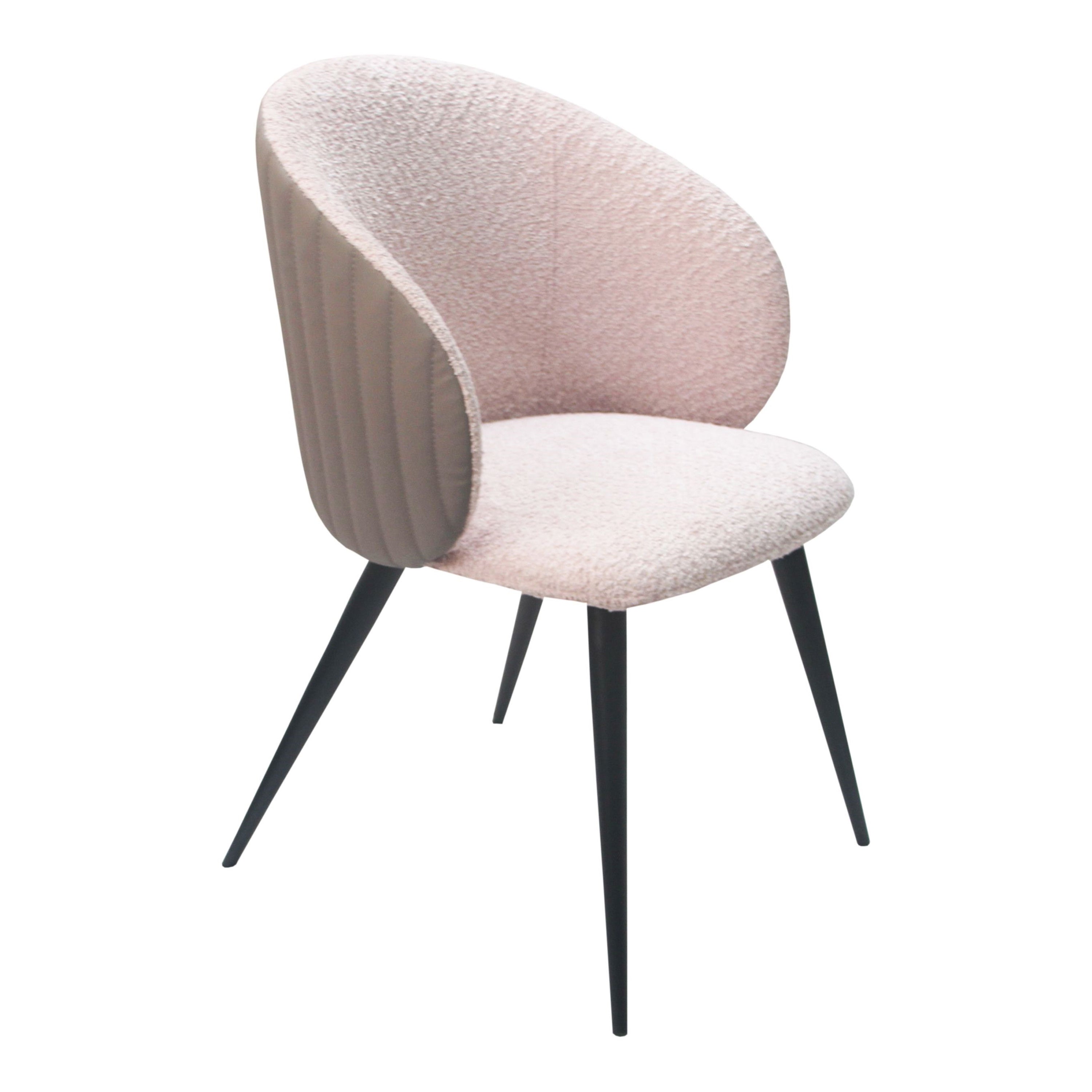 Marnie - Contemporary Gray + Pink Dining Chair - image 4