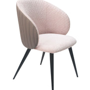 Marnie - Contemporary Gray + Pink Dining Chair - image 3