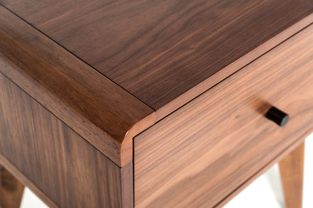 Marshall Mid-Century Modern Walnut Nightstand - image 2