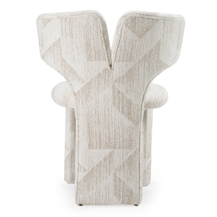 Masuda - Modern Beige Pattern Fabric Dining Chair (Set of 2) - image 5