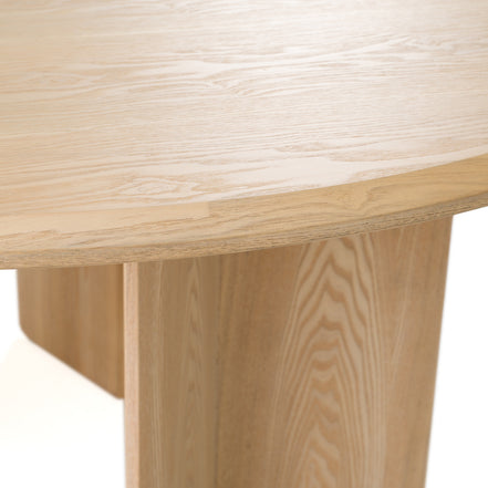 Masuda - Modern Natural Ash Round Dining Table - image 2