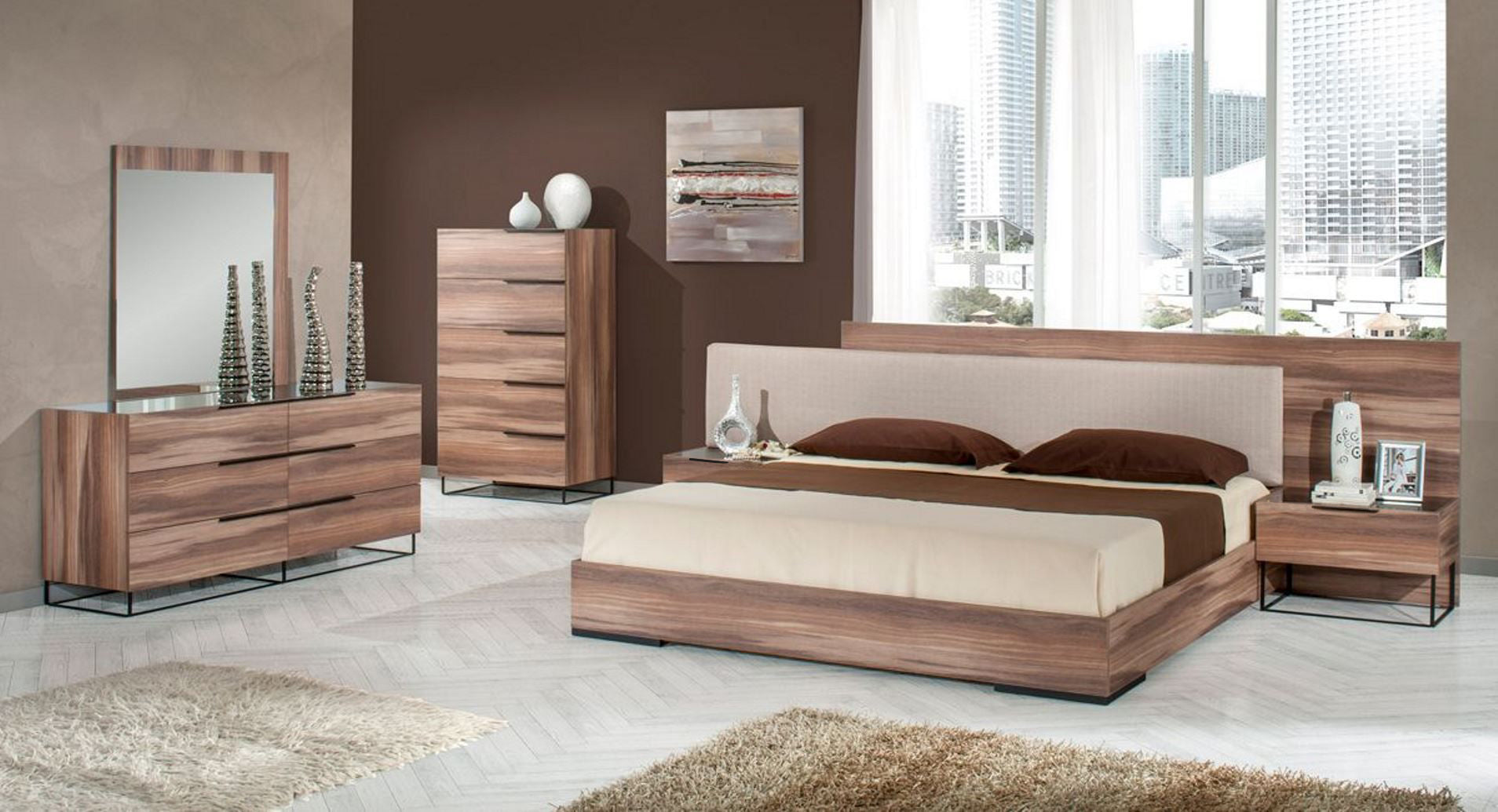 Matteo - Modern Italian Walnut Dresser - image 2