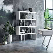Maze Modern White High Gloss Bookcase - image 3