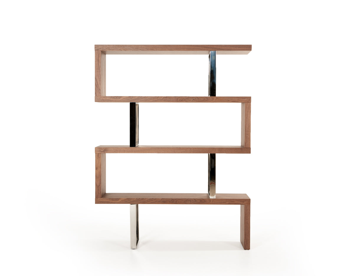 Maze Modern Walnut Bookcase - image 4