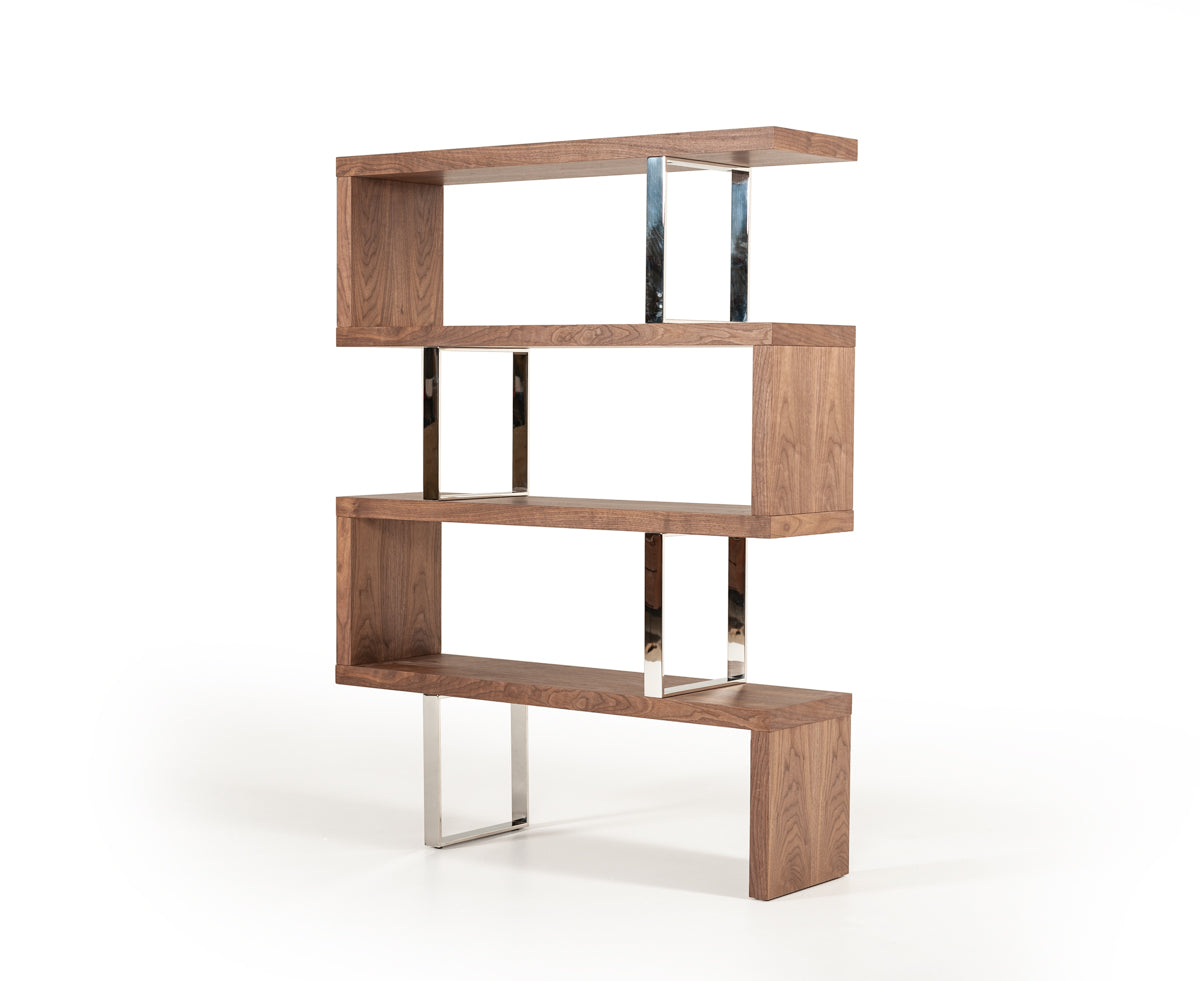 Maze Modern Walnut Bookcase - image 2
