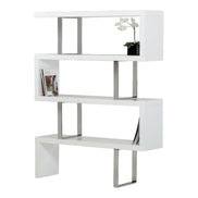 Maze Modern White High Gloss Bookcase - image 4
