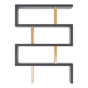 Maze - Elm Grey & Gold Bookcase - image 4