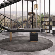 Maze - Elm Grey & Gold Bookcase - image 2