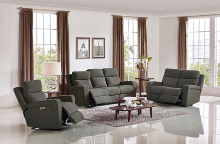 Shaw Modern Grey Fabric Recliner Chair - image 4