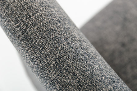 Medford Mid-Century Grey Fabric Bar Stool - image 2