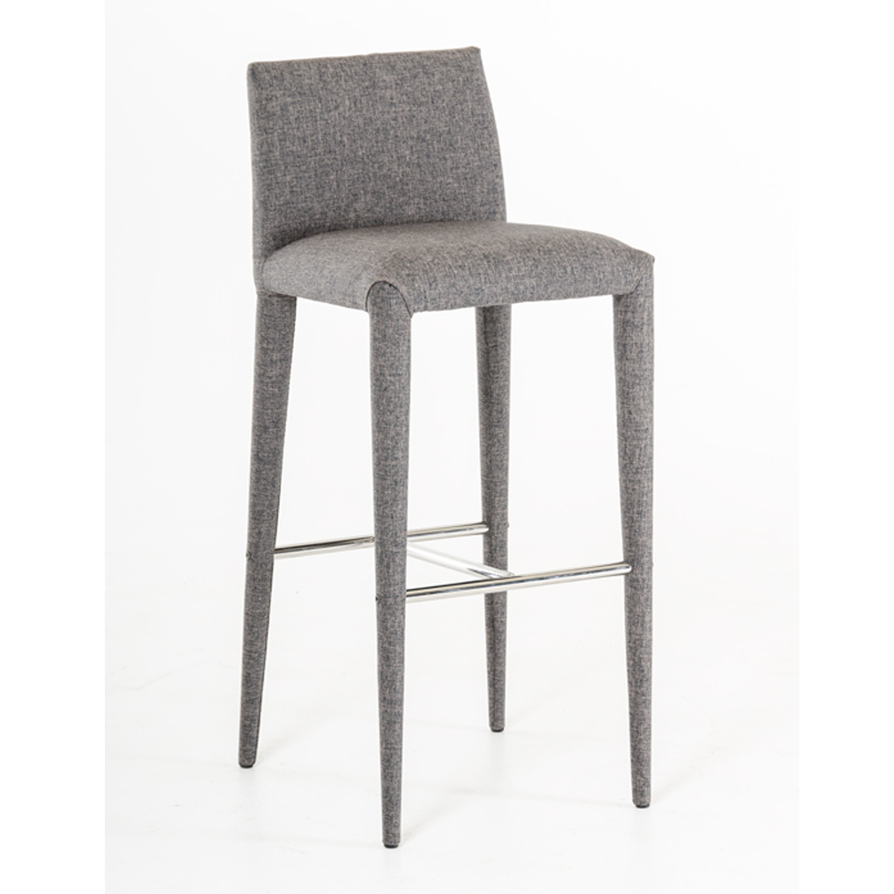 Medford Mid-Century Grey Fabric Bar Stool - image 4