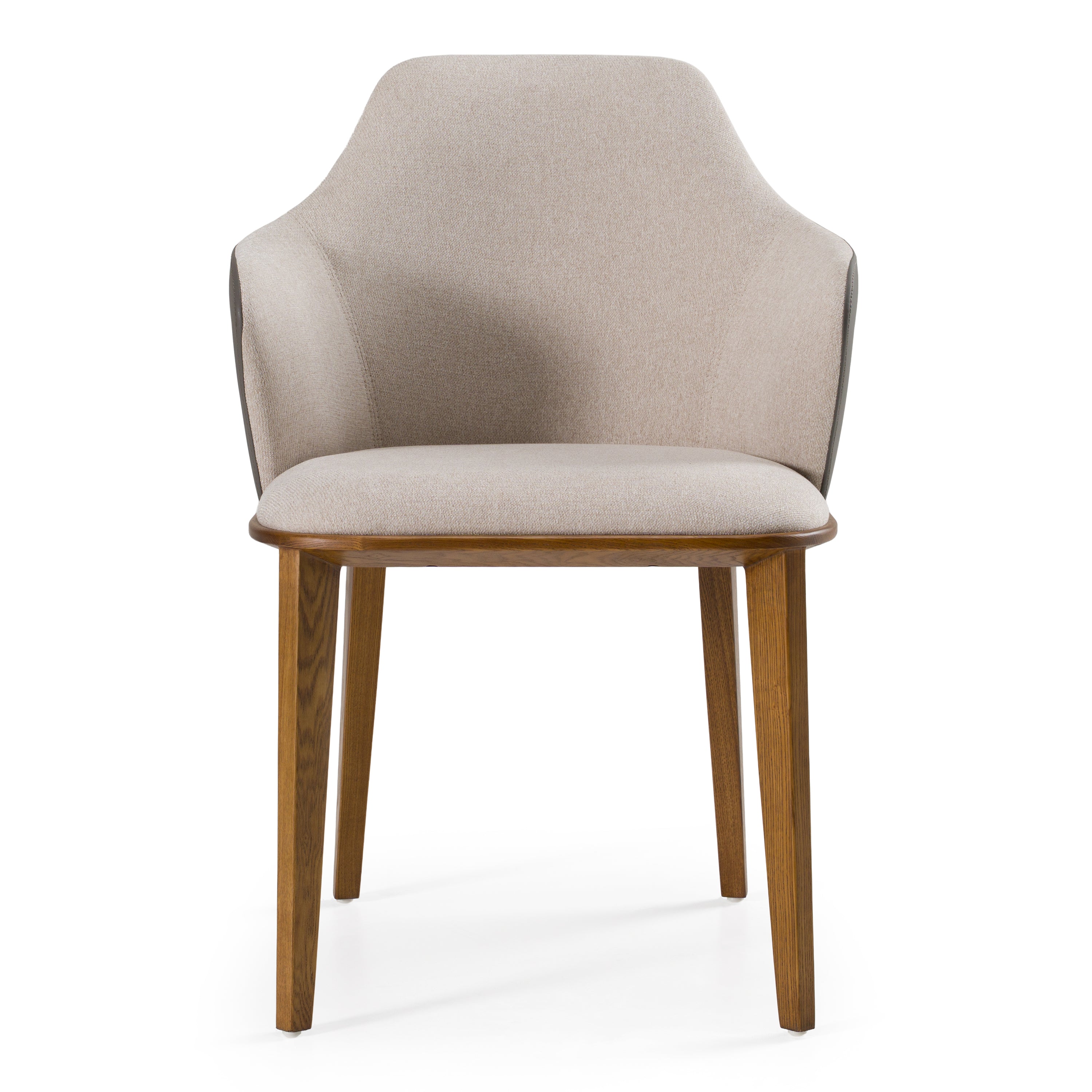 Megan Modern Beige & Grey Dining Chair - image 2