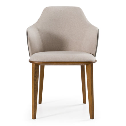Megan Modern Beige & Grey Dining Chair - image 2