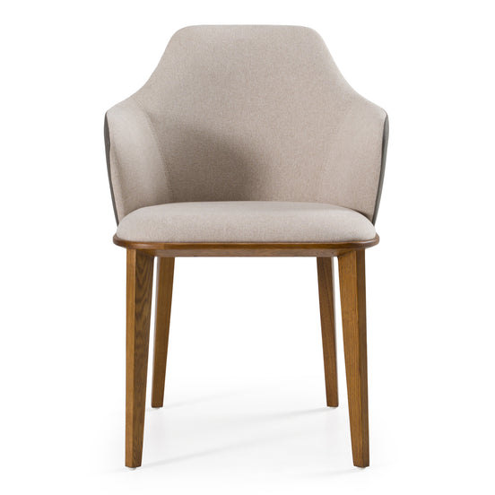 Megan Modern Beige & Grey Dining Chair - image 2