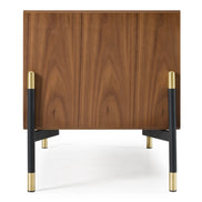 Metcalf - Mid-Century Walnut & Grey Nightstand - image 5