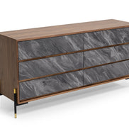 Metcalf - Mid-Century Walnut & Grey Dresser
