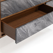Metcalf - Mid-Century Walnut & Grey Dresser - image 2