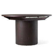 Miami - Modern Brown Round Dining Table with Extension - image 2