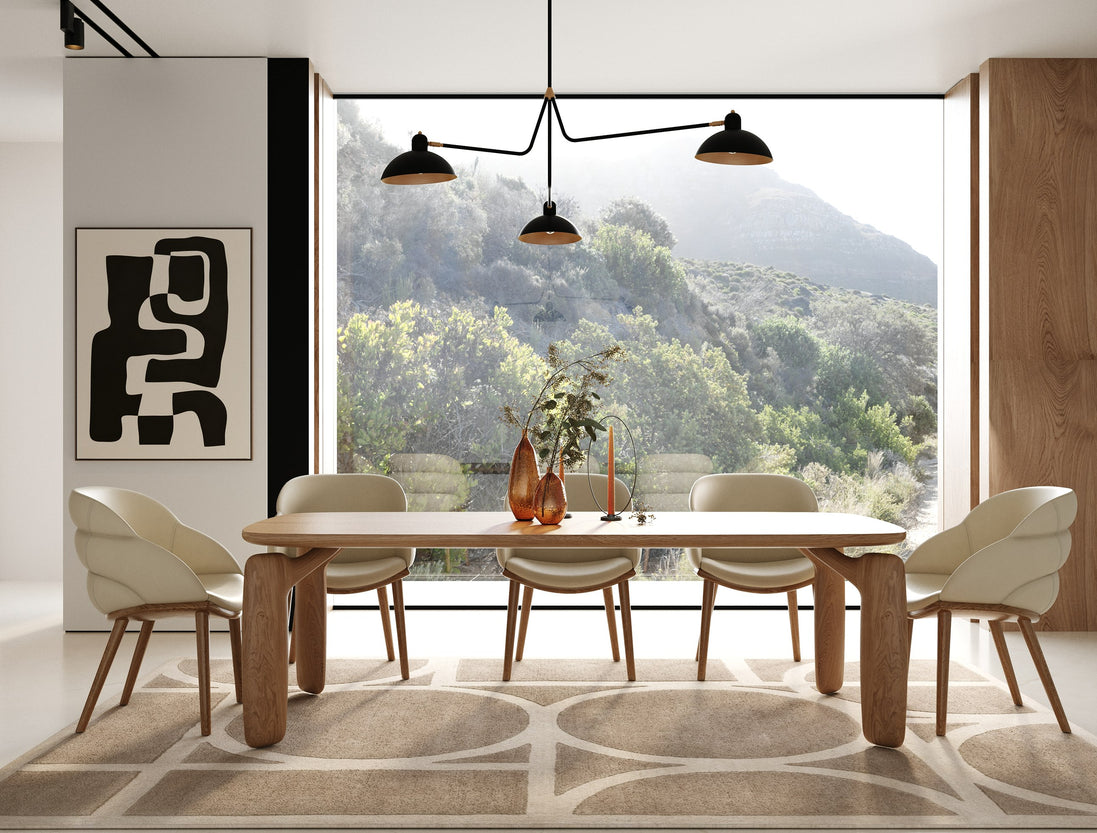 Michael - Mid-Century Modern Walnut Dining Table