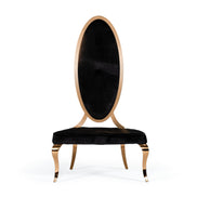 Mills - Modern Black Velvet Rosegold Dining Chair Set of 2 - image 2