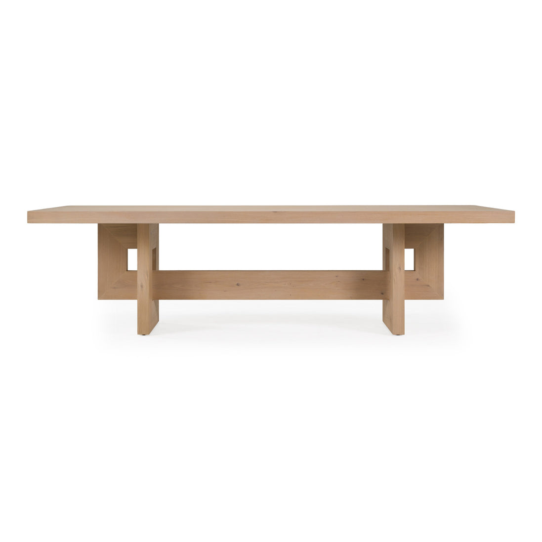 Mineola - Modern Natural White Oak 110" Dining Table