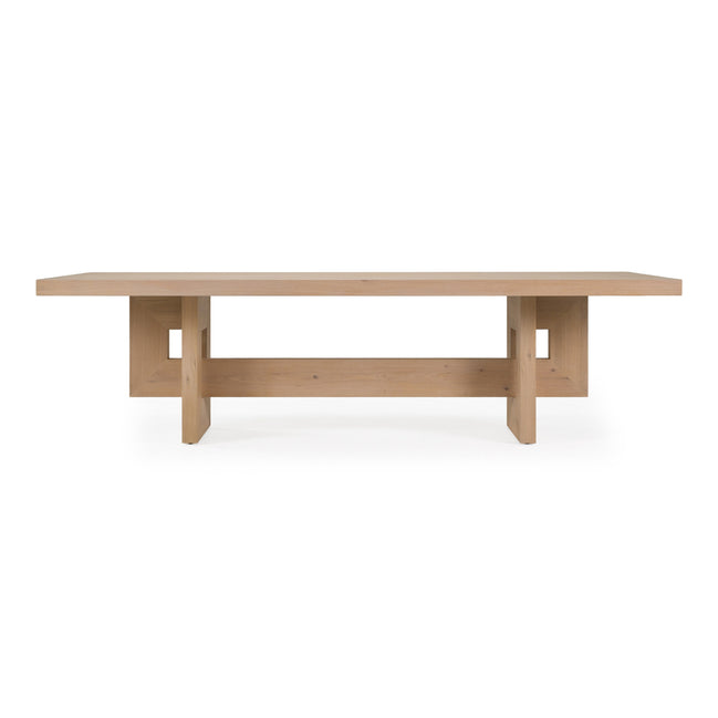 Mineola - Modern Natural White Oak 110" Dining Table