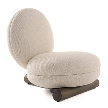 Minto - Contemporary Off-White Fabric Accent Chair - image 3