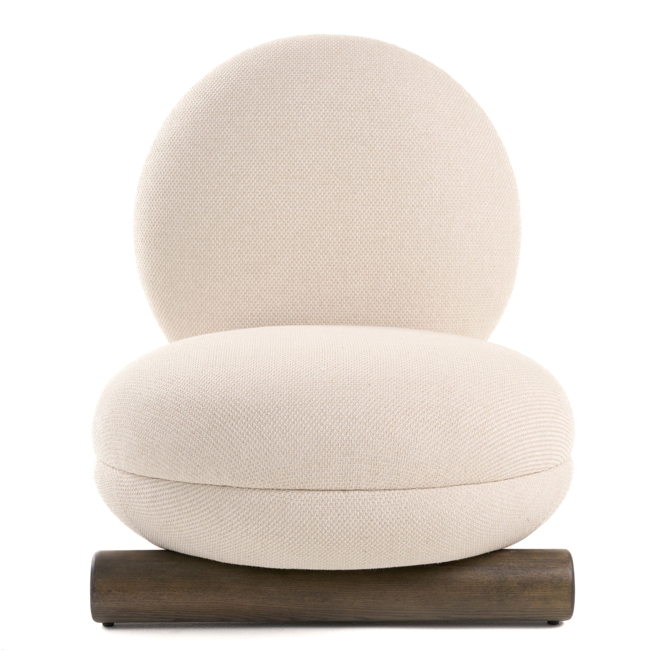 Minto - Contemporary Off-White Fabric Accent Chair - image 2