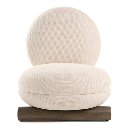 Minto - Contemporary Off-White Fabric Accent Chair - image 2