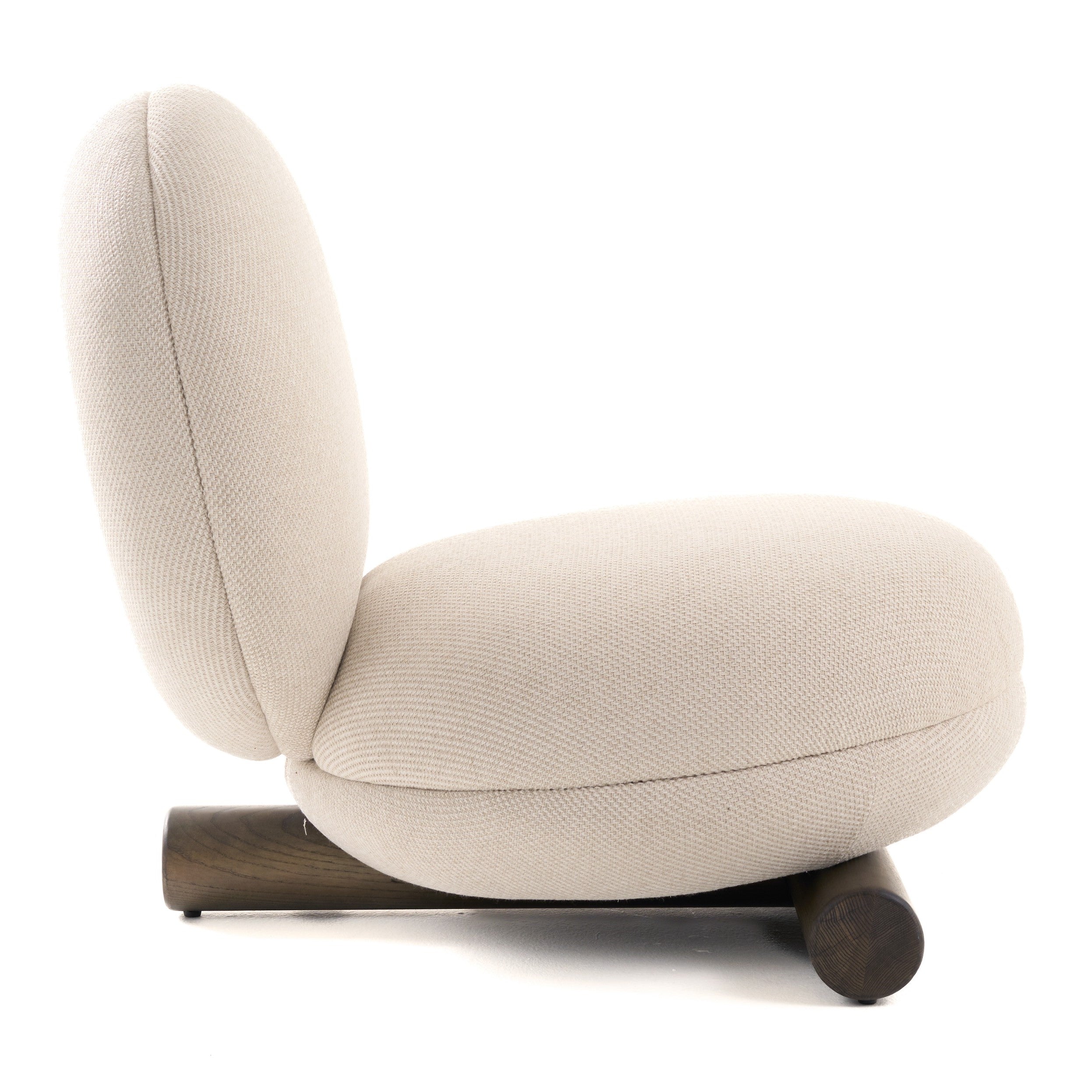 Minto - Contemporary Off-White Fabric Accent Chair - image 4