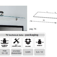 MO-USA2 Modena Grey TV Entertainment System Made In Italy - image 2