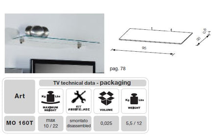 MO-USA2 Modena Grey TV Entertainment System Made In Italy - image 2