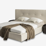 Brittany - Eastern King Modern Grey Fabric Bed - image 3