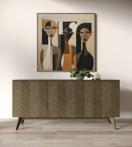 Costello - Mid-Century Modern Wenge Buffet