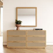 Gavin - Modern Natural Ash + Rattan Dresser